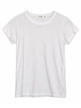 rag & bone Pima Cotton Slub Crewneck Tee White XS
